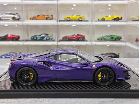 [BBR] 1:18 Ferrari 2019 488 Pista Coupe Purple Model Car Resin