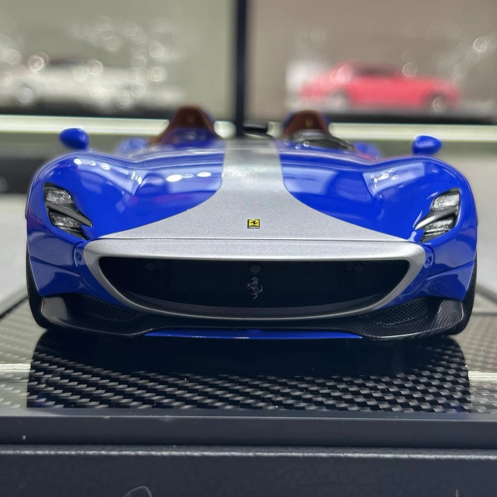 [BBR] 1:18 Ferrari 2019 Monza SP2 Blue Model Car Die-Cast