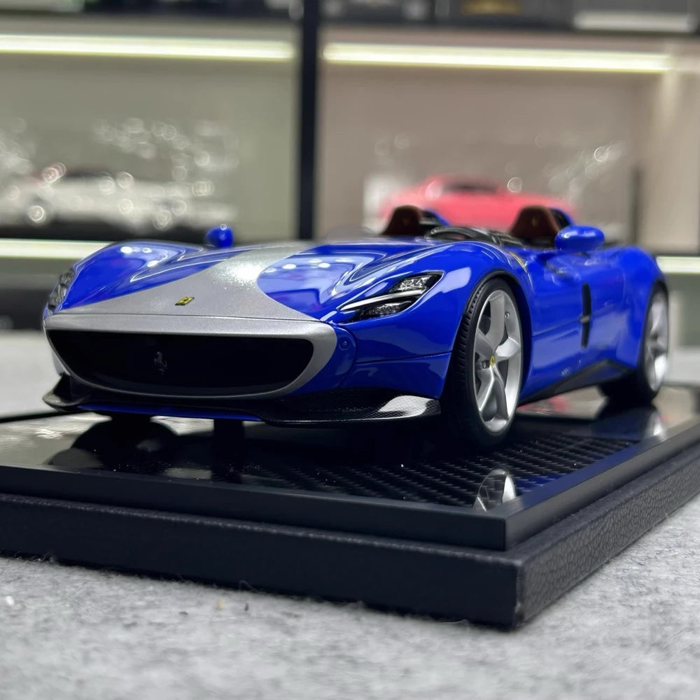 [BBR] 1:18 Ferrari 2019 Monza SP2 Blue Model Car Die-Cast