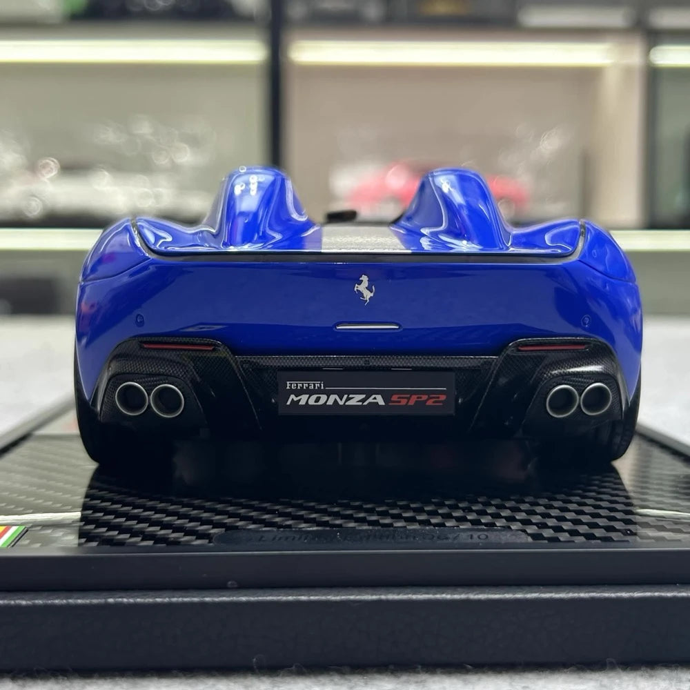 [BBR] 1:18 Ferrari 2019 Monza SP2 Blue Model Car Die-Cast