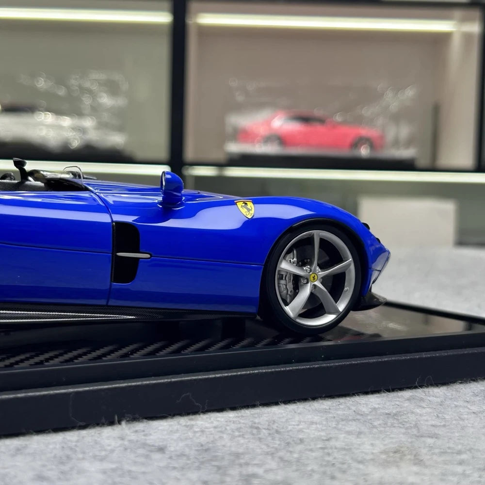 [BBR] 1:18 Ferrari 2019 Monza SP2 Blue Model Car Die-Cast
