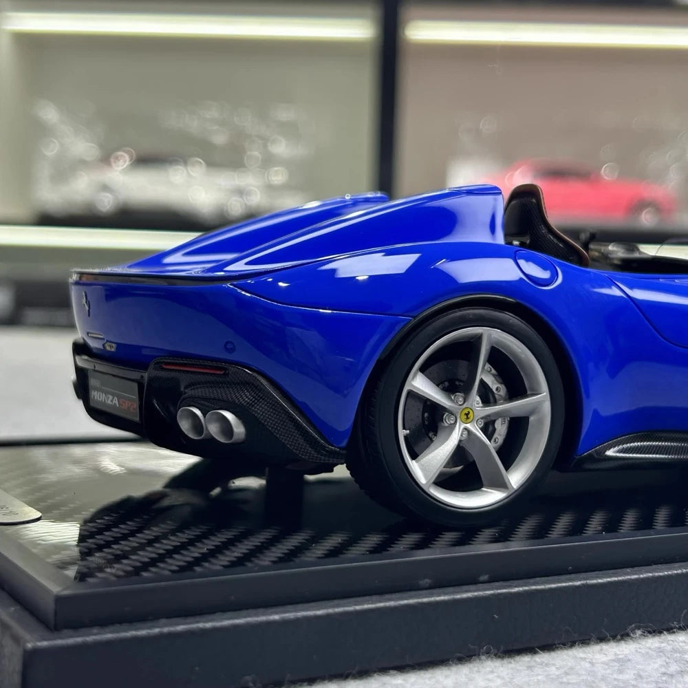 [BBR] 1:18 Ferrari 2019 Monza SP2 Blue Model Car Die-Cast