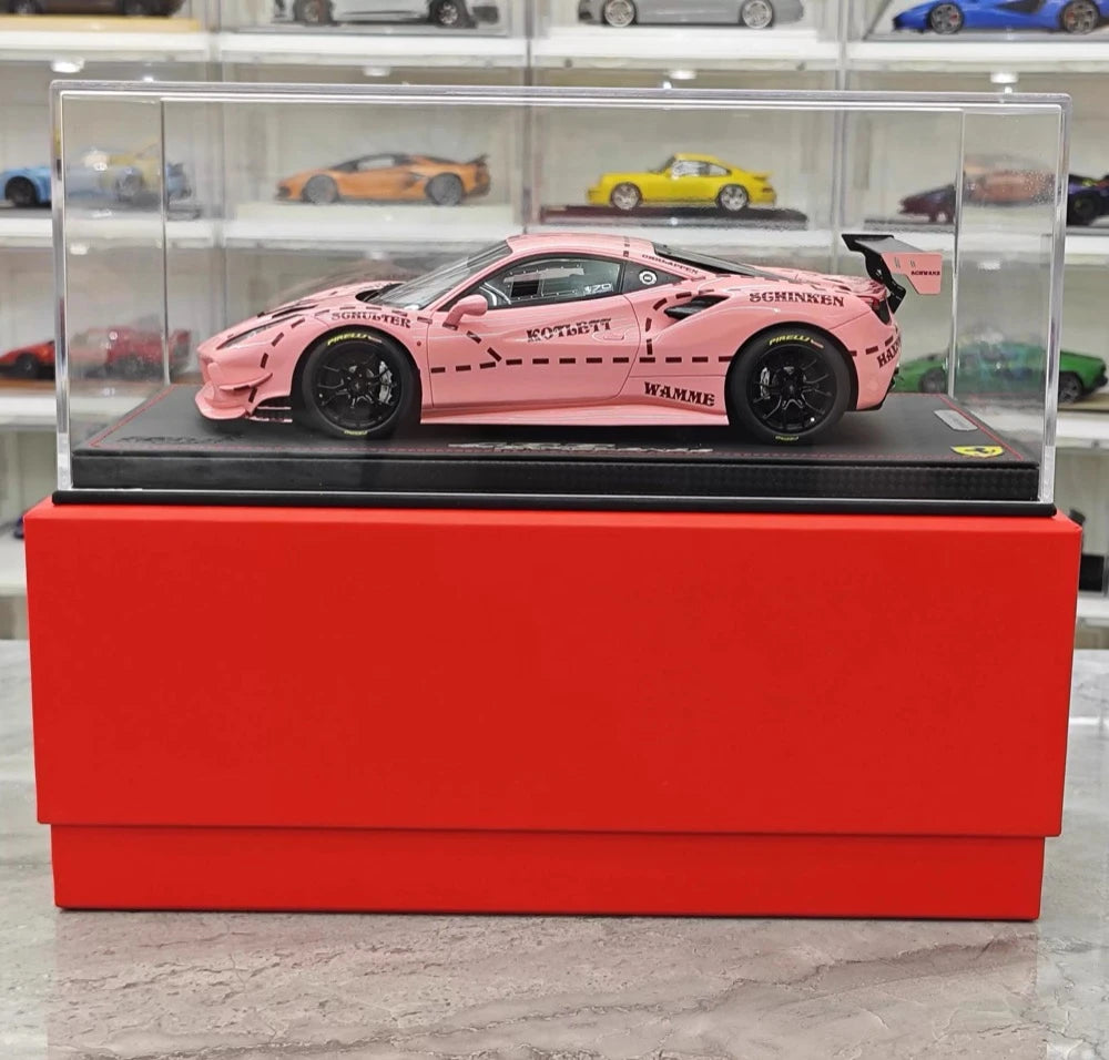 [BBR] 1:18 Ferrari 2020 488 Challenge Evo Pink Pig Livery Model Car Resin