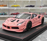 [BBR] 1:18 Ferrari 2020 488 Challenge Evo Pink Pig Livery Model Car Resin