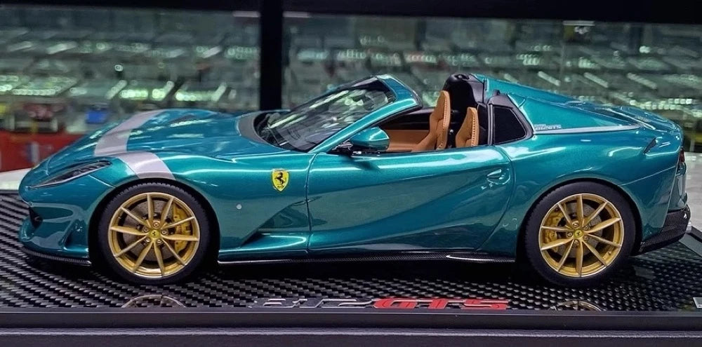 [BBR] 1:18 Ferrari 2020 812 GTS Blue Model Car Die-Cast