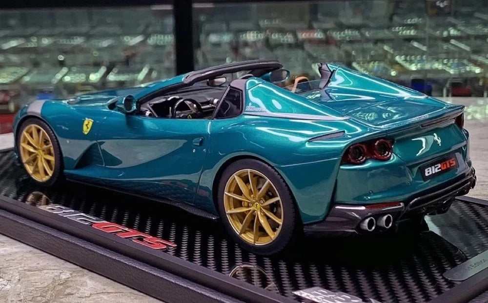 [BBR] 1:18 Ferrari 2020 812 GTS Blue Model Car Die-Cast