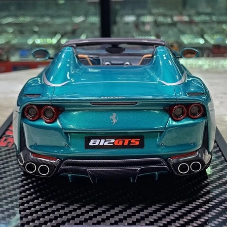 [BBR] 1:18 Ferrari 2020 812 GTS blauw modelauto Die-Cast