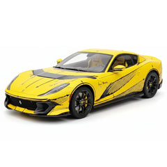 [BBR] 1:18 Ferrari 2021 812 Competizione Yellow Signature Edition Model Car Resin