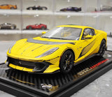 [BBR] 1:18 Ferrari 2021 812 Competizione Yellow Signature Edition Model Car Resin