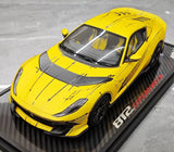 [BBR] 1:18 Ferrari 2021 812 Competizione Yellow Signature Edition Model Car Resin