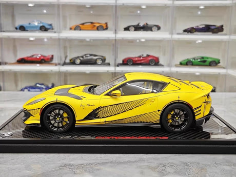 [BBR] 1:18 Ferrari 2021 812 Competizione Yellow Signature Edition Model Car Resin