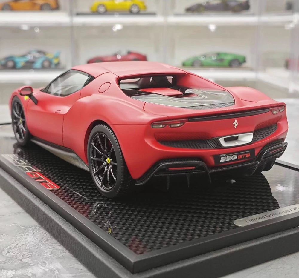 [BBR] 1:18 Ferrari 2022 296 GTB Matte Red Model Car Resin