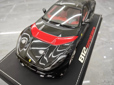 [BBR] 1:18 Ferrari 2022 812 Competizione Aperta Black Rosso Stripe Model Car Resin