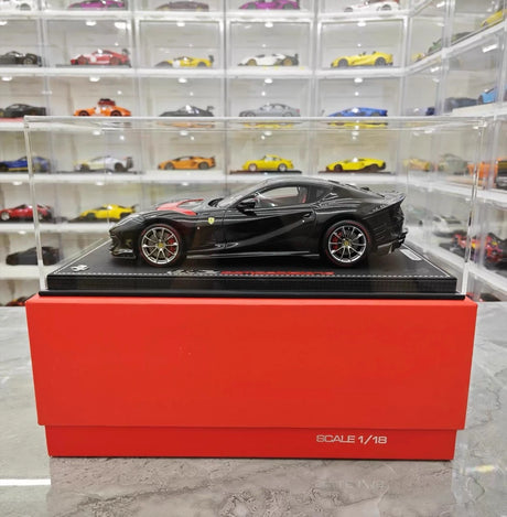 [BBR] 1:18 Ferrari 2022 812 Competizione Aperta Black Rosso Stripe Model Car Resin