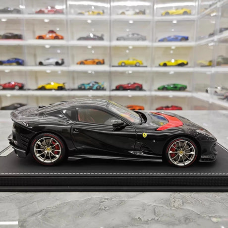 [BBR] 1:18 Ferrari 2022 812 Competizione Aperta Black Rosso Stripe Model Car Resin