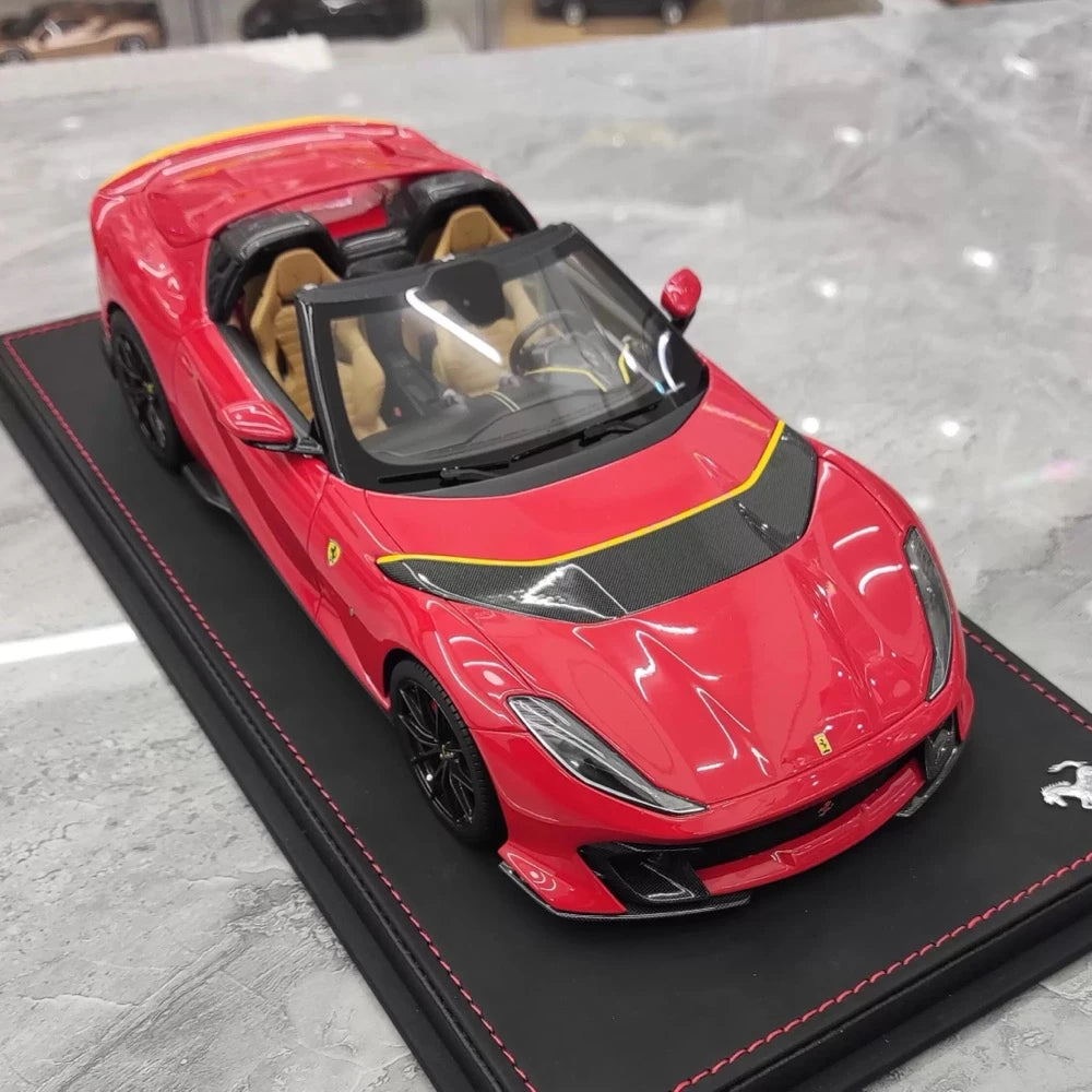 [BBR] 1:18 Ferrari 2022 812 Competizione Aperta Red Model Car Resin