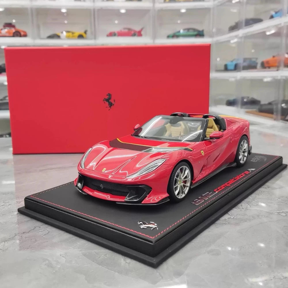 [BBR] 1:18 Ferrari 2022 812 Competizione Aperta Red Model Car Resin