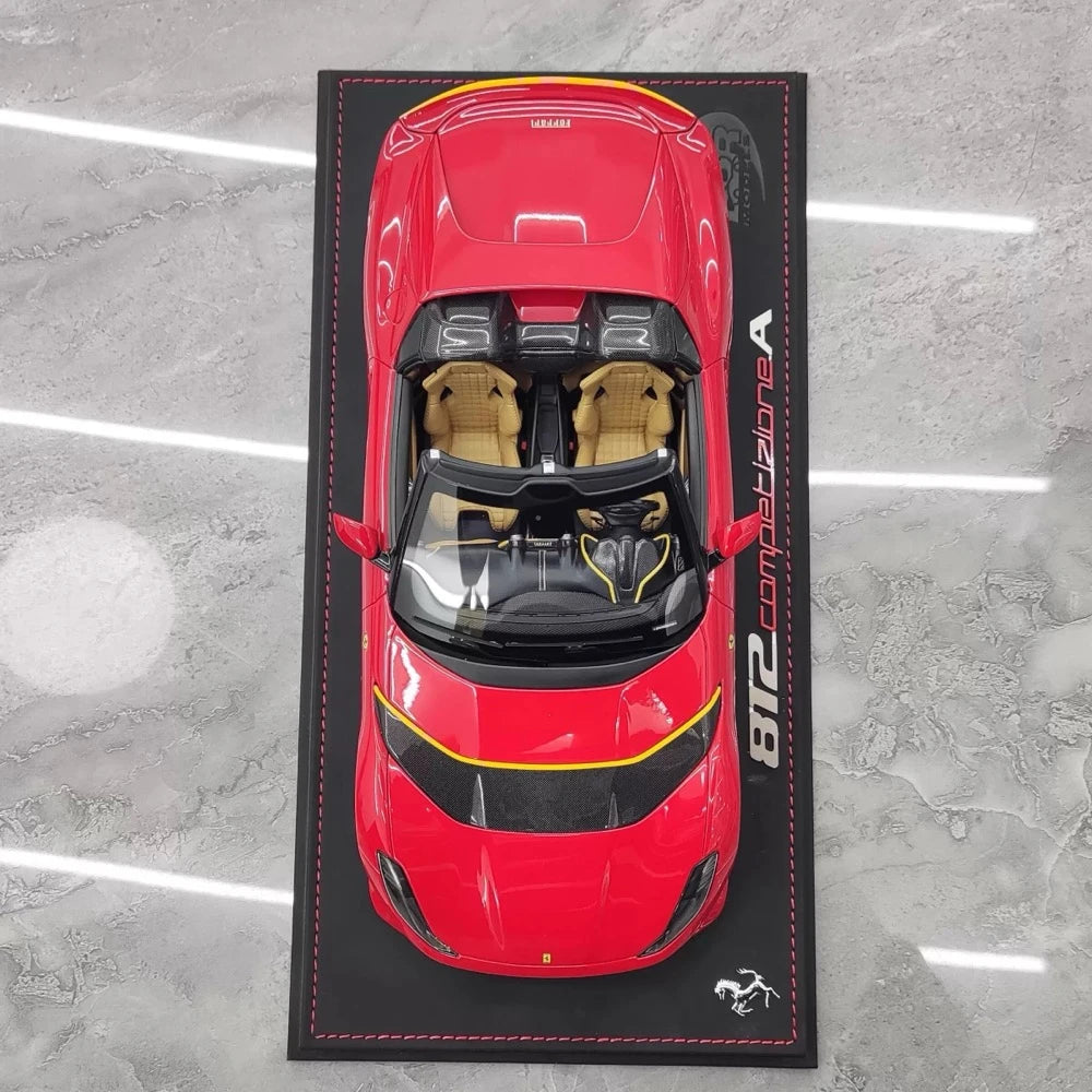 [BBR] 1:18 Ferrari 2022 812 Competizione Aperta Red Model Car Resin