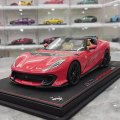 [BBR] 1:18 Ferrari 2022 812 Competizione Aperta Red Model Car Resin