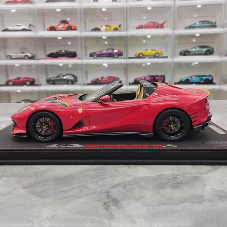 [BBR] 1:18 Ferrari 2022 812 Competizione Aperta Red Model Car Resin