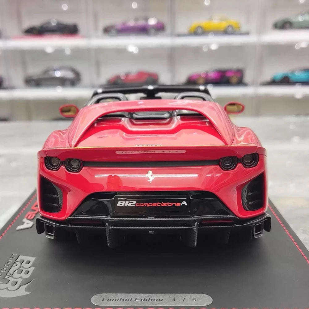 [BBR] 1:18 Ferrari 2022 812 Competizione Aperta Red Model Car Resin