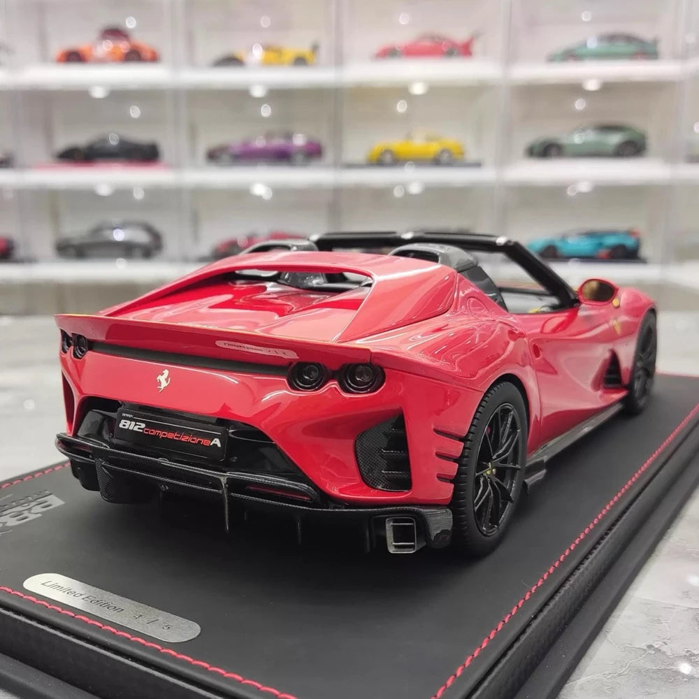 [BBR] 1:18 Ferrari 2022 812 Competizione Aperta Red Model Car Resin