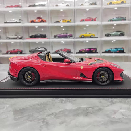 [BBR] 1:18 Ferrari 2022 812 Competizione Aperta Red Model Car Resin