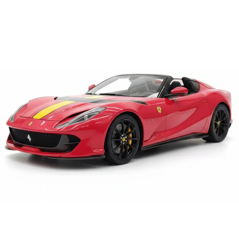 [BBR] 1:18 Ferrari 2022 812 Competizione Aperta rouge Giallo Stripe voiture miniature Resin