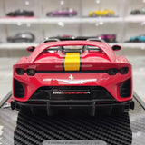 [BBR] 1:18 Ferrari 2022 812 Competizione Aperta rosso Giallo Stripe modellino di auto resina