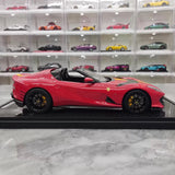 [BBR] 1:18 Ferrari 2022 812 Competizione Aperta rosso Giallo Stripe modellino di auto resina