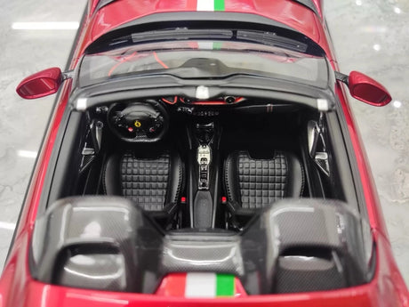 [BBR] 1:18 Ferrari 2022 812 Competizione Aperta Red Tricolore Stripe Model Car Resin