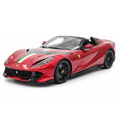 [BBR] 1:18 Ferrari 2022 812 Competizione Aperta Red Tricolore Stripe Model Car Resin