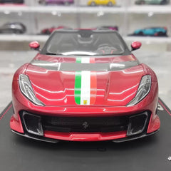 [BBR] 1:18 Ferrari 2022 812 Competizione Aperta Red Tricolore Stripe Model Car Resin