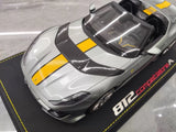 [BBR] 1:18 Ferrari 2022 812 Competizione Aperta silver Giallo Stripe modellbil resin