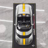 [BBR] 1:18 Ferrari 2022 812 Competizione Aperta silver Giallo Stripe modellbil resin