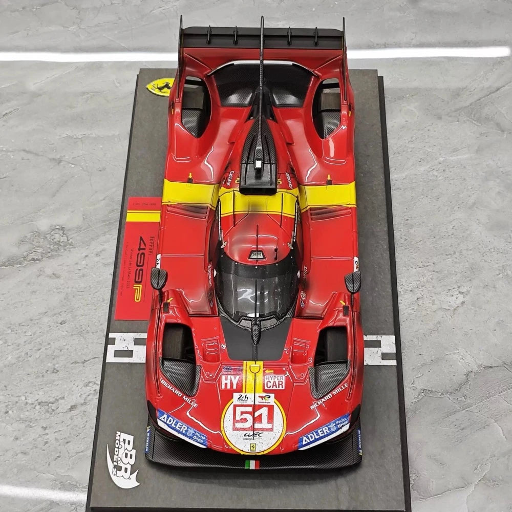 BBR 1:18 - Model sports car - Ferrari 499P AF Corse #51 24h Le Mans Winner **Dirty Edition