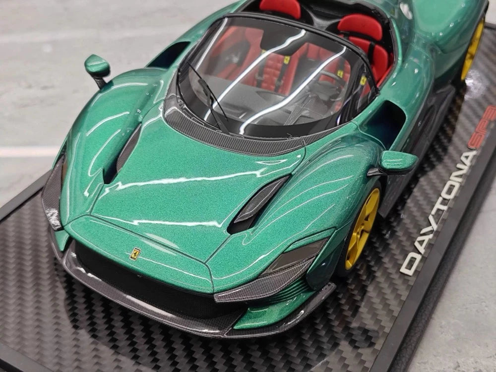 [BBR] 1:18 Ferrari 2023 Daytona SP3 Spider Green Model Car Resin