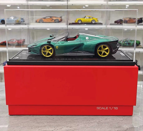 [BBR] 1:18 Ferrari 2023 Daytona SP3 Spider groen modelauto Hars