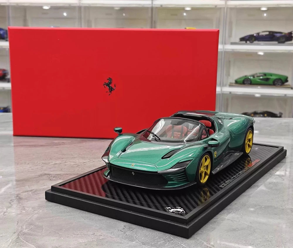 [BBR] 1:18 Ferrari 2023 Daytona SP3 Spider Green Model Car Resin