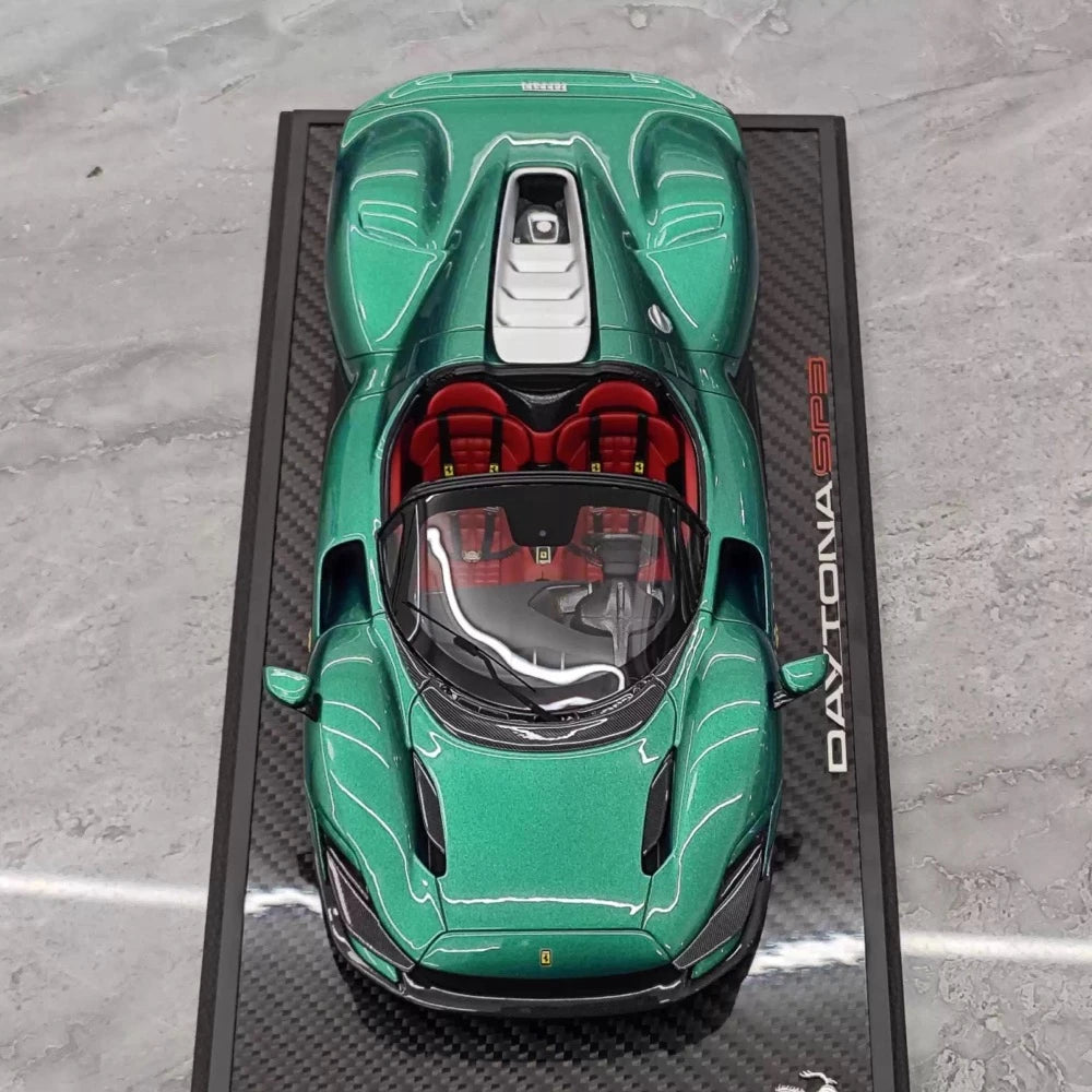 [BBR] 1:18 Ferrari 2023 Daytona SP3 Spider Green Model Car Resin
