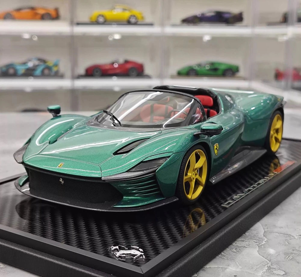 [BBR] 1:18 Ferrari 2023 Daytona SP3 Spider Green Model Car Resin