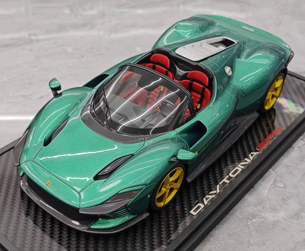 [BBR] 1:18 Ferrari 2023 Daytona SP3 Spider Green Model Car Resin