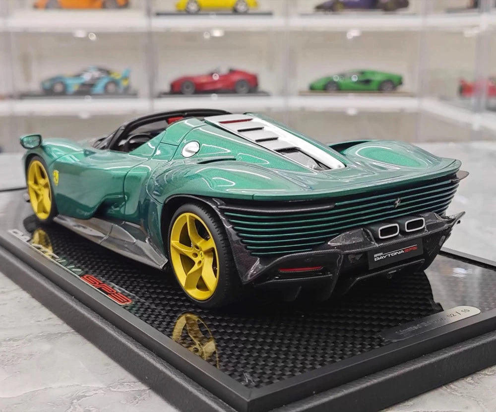 [BBR] 1:18 Ferrari 2023 Daytona SP3 Spider Green Model Car Resin