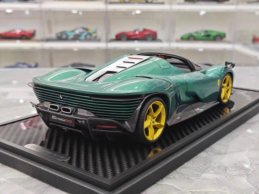 [BBR] 1:18 Ferrari 2023 Daytona SP3 Spider Green Model Car Resin