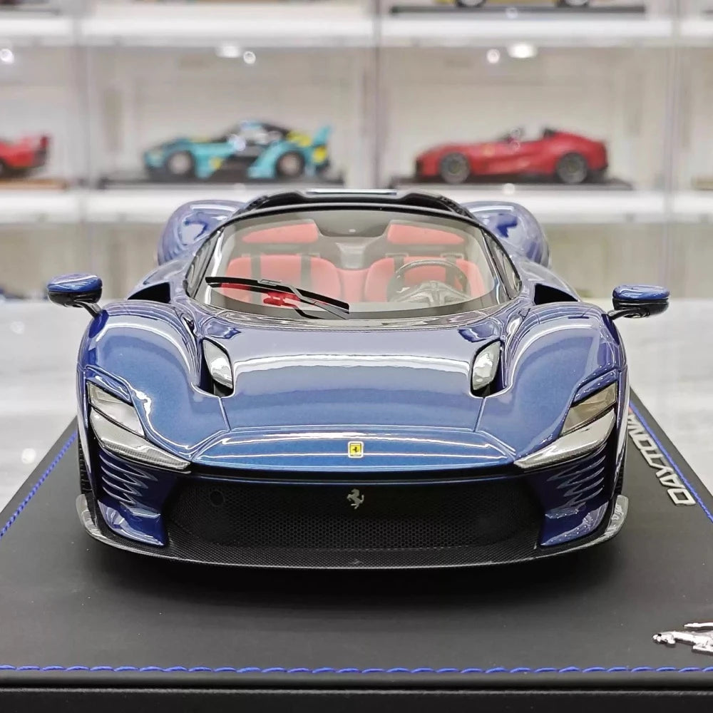 [BBR] 1:18 Ferrari 2023 Daytona SP3 Spider Blue Model Car Resin