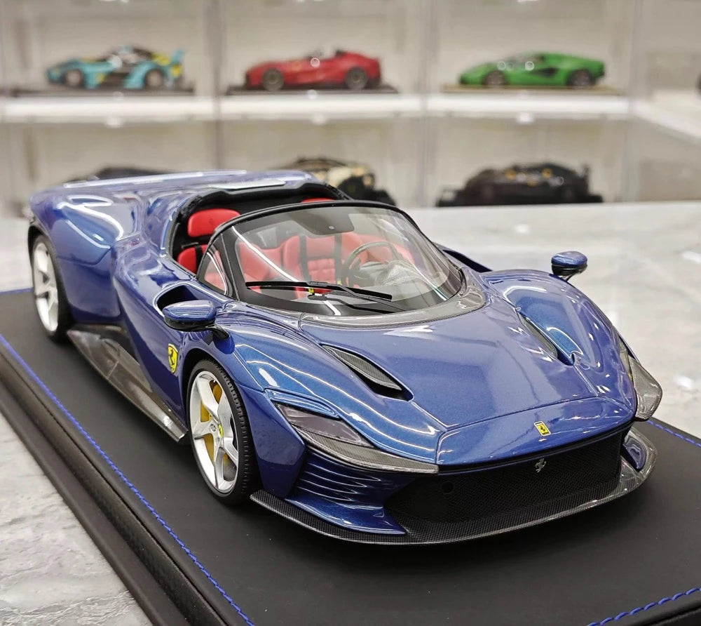[BBR] 1:18 Ferrari 2023 Daytona SP3 Spider blu modellino di auto resina