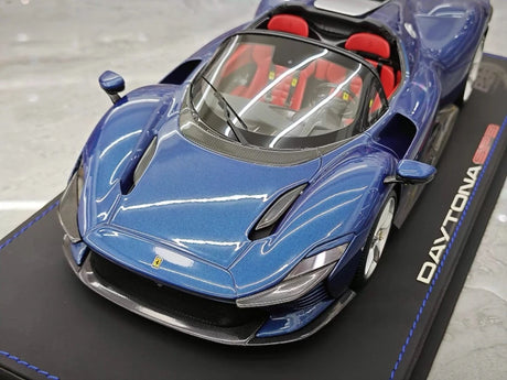[BBR] 1:18 Ferrari 2023 Daytona SP3 Spider blauw modelauto Hars