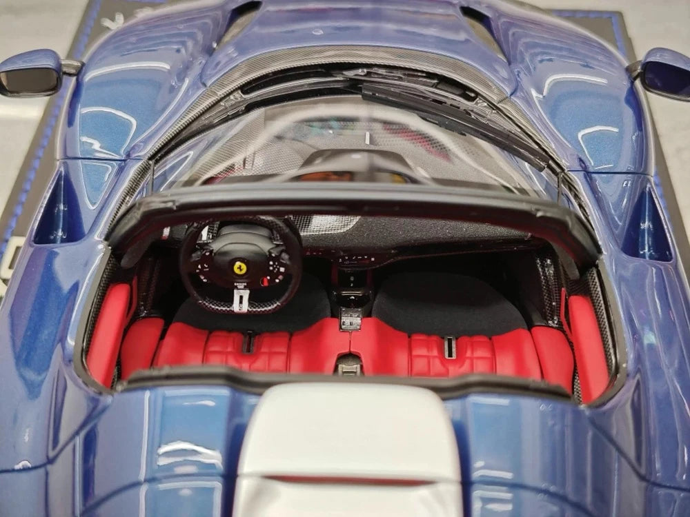 [BBR] 1:18 Ferrari 2023 Daytona SP3 Spider blu modellino di auto resina