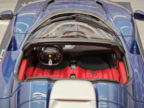 [BBR] 1:18 Ferrari 2023 Daytona SP3 Spider blauw modelauto Hars