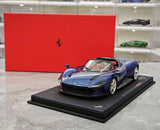 [BBR] 1:18 Ferrari 2023 Daytona SP3 Spider Blue Model Car Resin